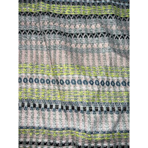 Free People Shawl Women’s One Size Multicolor Striped Knit Wrap Poncho Kimono - Picture 4 of 13